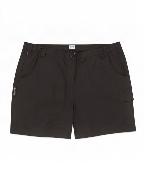Mountain Warehouse Dame Cargo Shorts UK 18 XL W36 Navy Blue Polyester