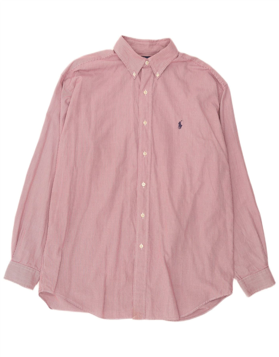 Ralph Lauren Herre Blake Loose Fit skjorte Medium Pink ternet bomuld