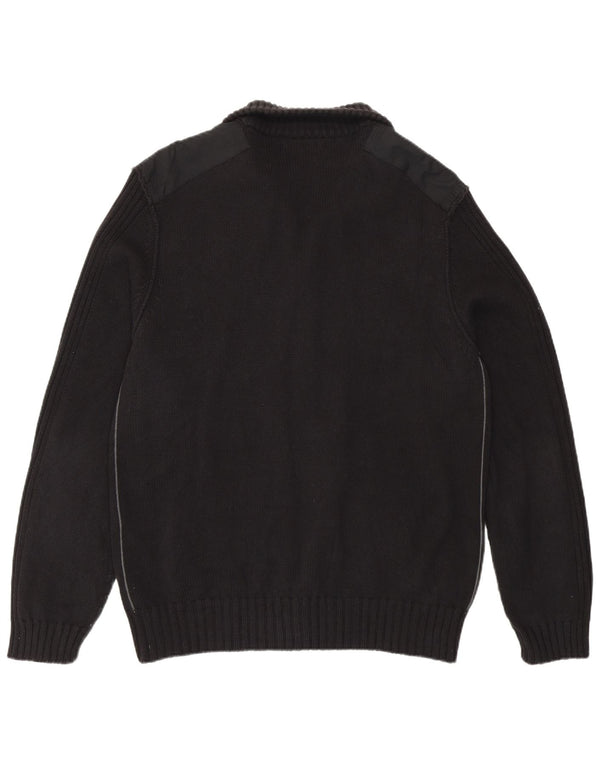 Calvin Klein Herre Cardigan Sweater Stor Sort Bomuld