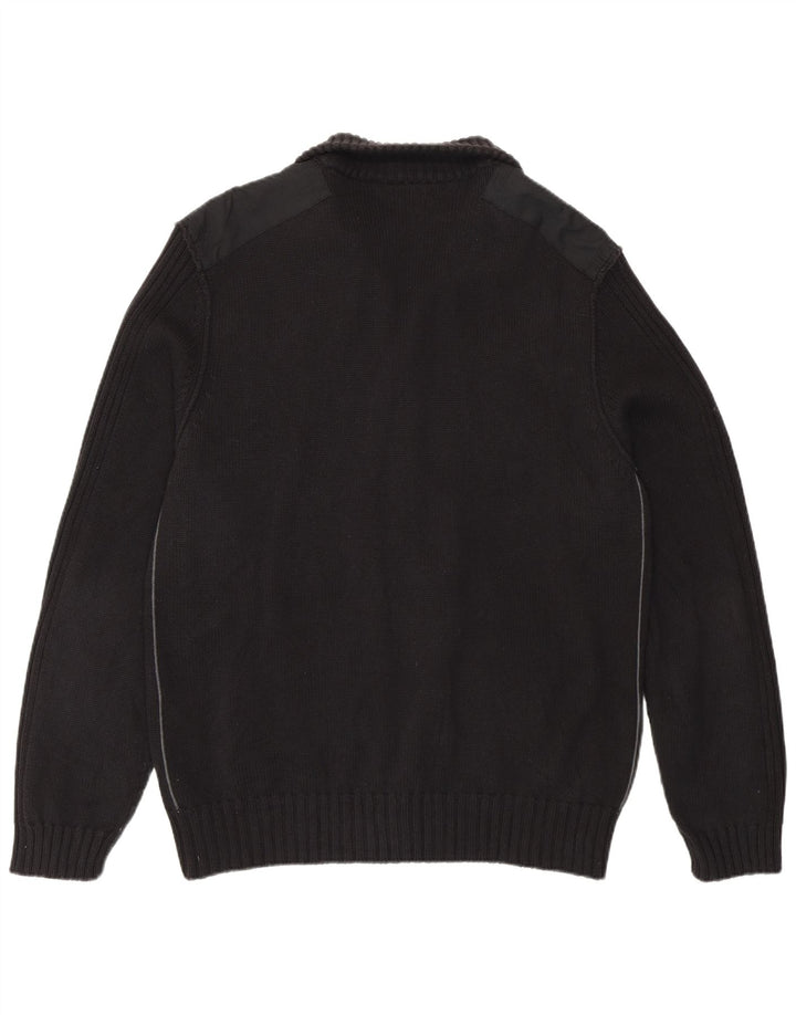 Calvin Klein Herre Cardigan Sweater Stor Sort Bomuld