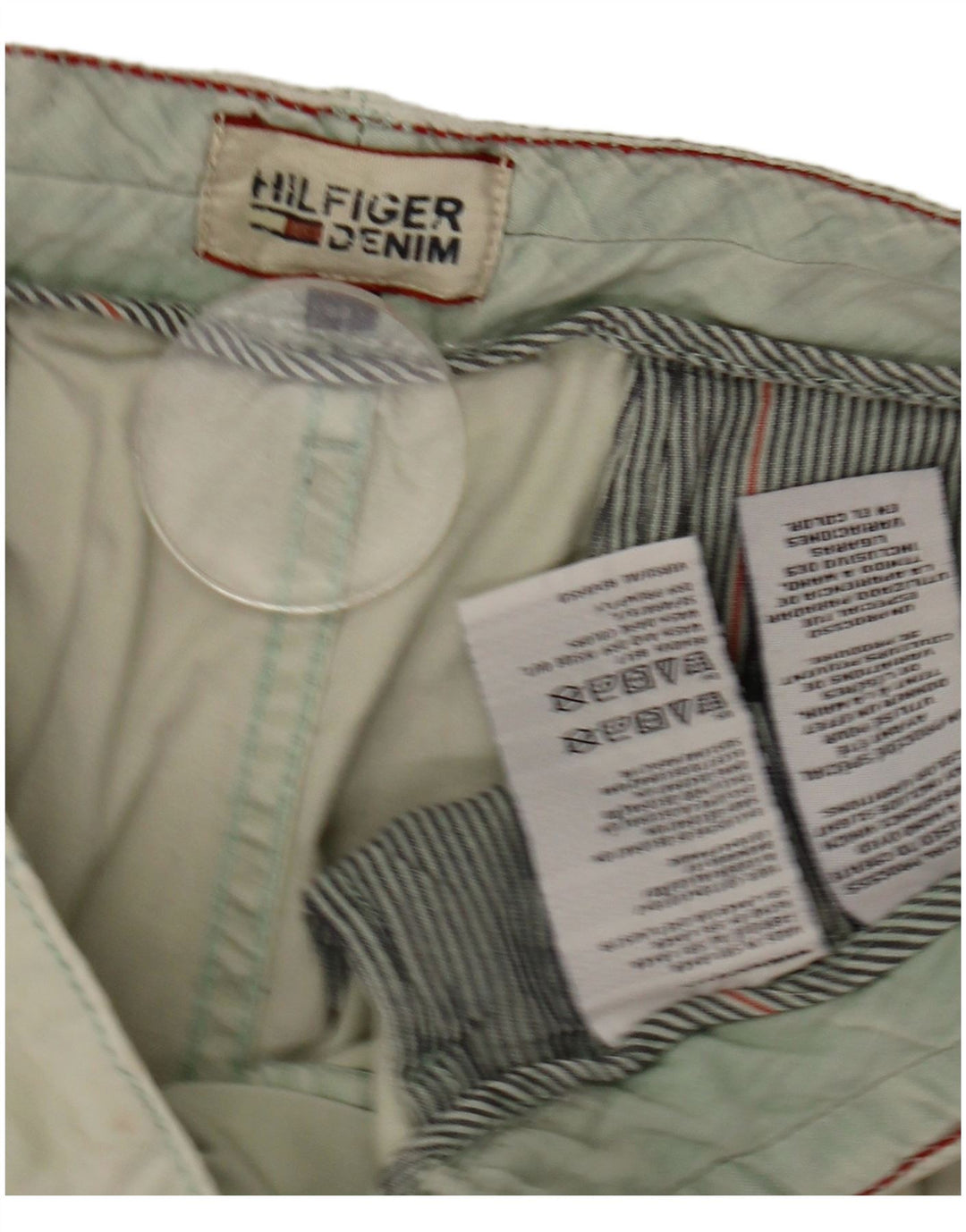 Tommy Hilfiger Herre Chino Shorts W33 Medium Green Bomuld
