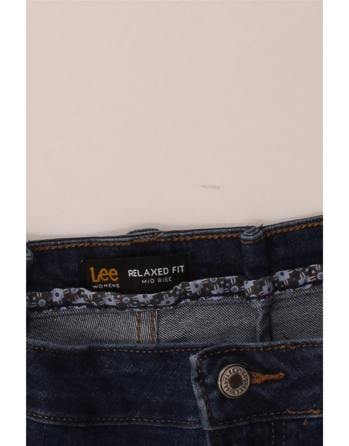 LEE Womens Plus Size Mid Rise Denim Shorts US 22 2XL W48 L20 Blue Vintage Lee and Second-Hand Lee from Messina Hembry 