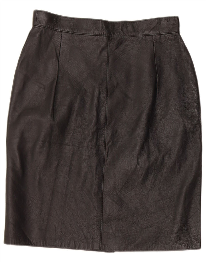 Caracciolo kvinders blyantnederdel W26 lille sort læder