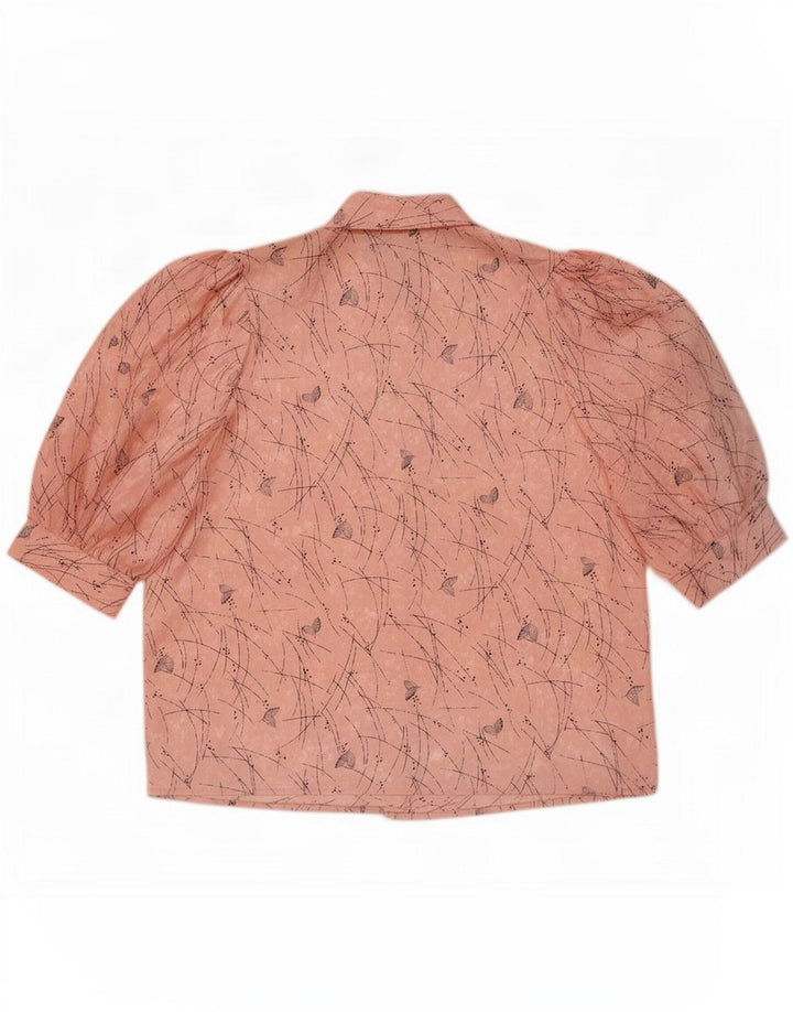 Canda kvinders abstrakt mønster kortærmet skjortebluse EU 42 Large Pink