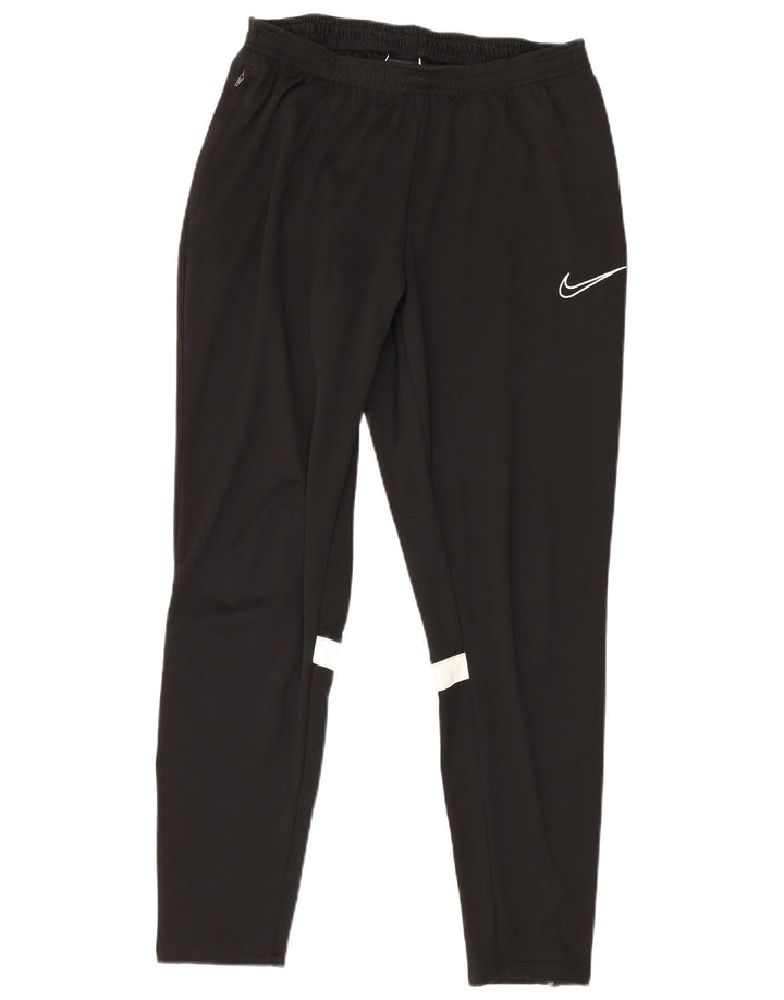 Nike Herre Dri Fit træningsdragt Bukser Large Black Colourblock Polyester