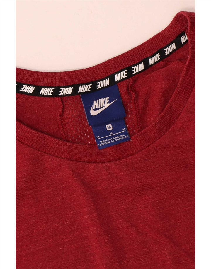 Nike Herre T-shirt Top Medium Rød Flecked