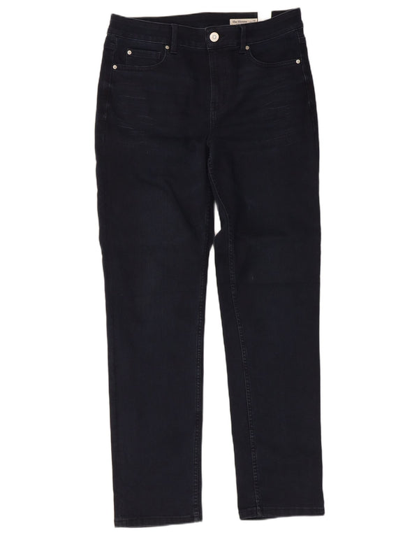 Marks & Spencer Womens The Sienna Straight Jeans UK 14 Large W32 L30 Black