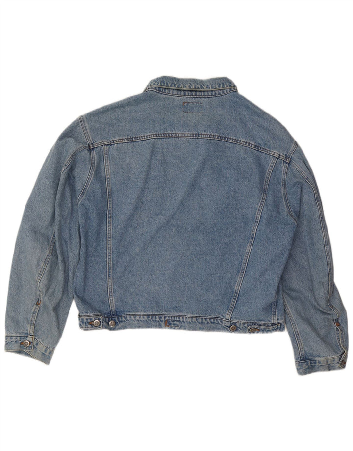 Vintage Dame denimjakke UK 20 2XL Blå Bomuld