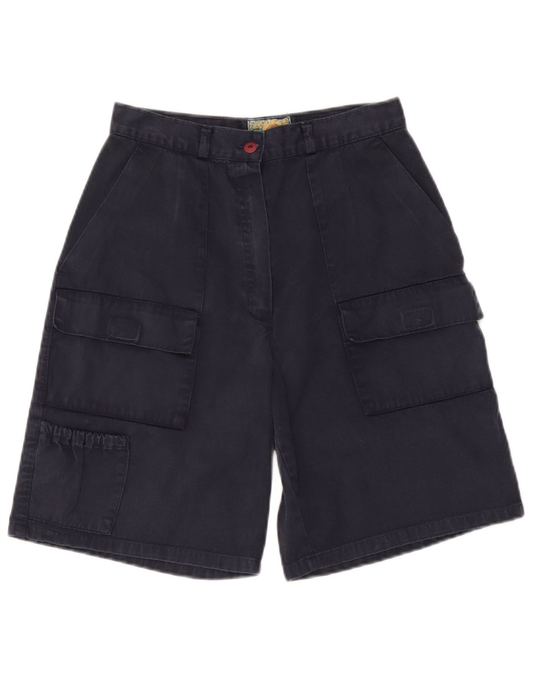 Vintage Bermuda Cargo Shorts til kvinder IT 44 Medium W28 Marineblå Bomuld