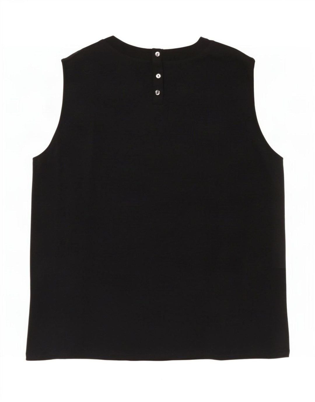 Max Mara Dame Weekend ærmeløs bluse Top UK 16 Large Black