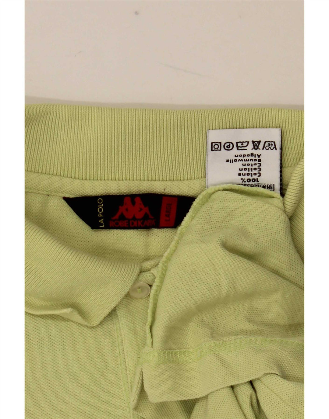 Kappa Polo Shirt til mænd Stor grøn bomuld