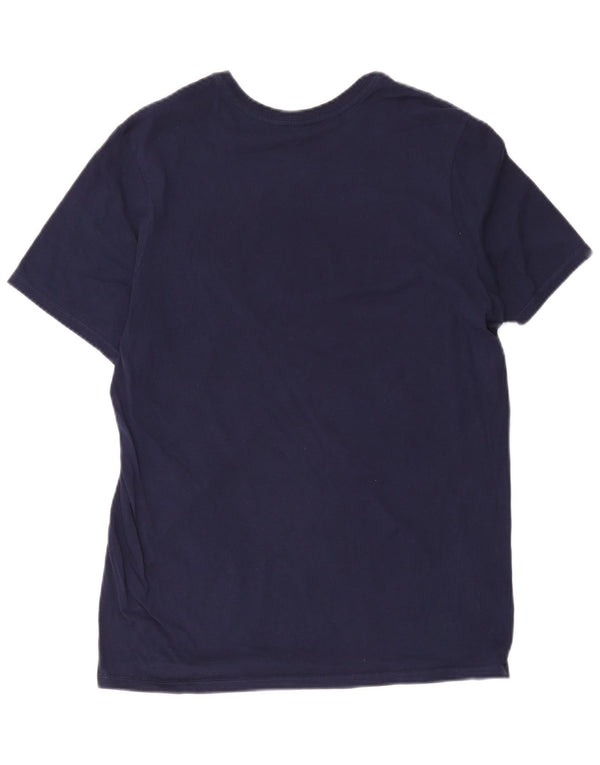 Nike Herre Athletic Cut Grafisk T-Shirt Top Medium Navy Blue