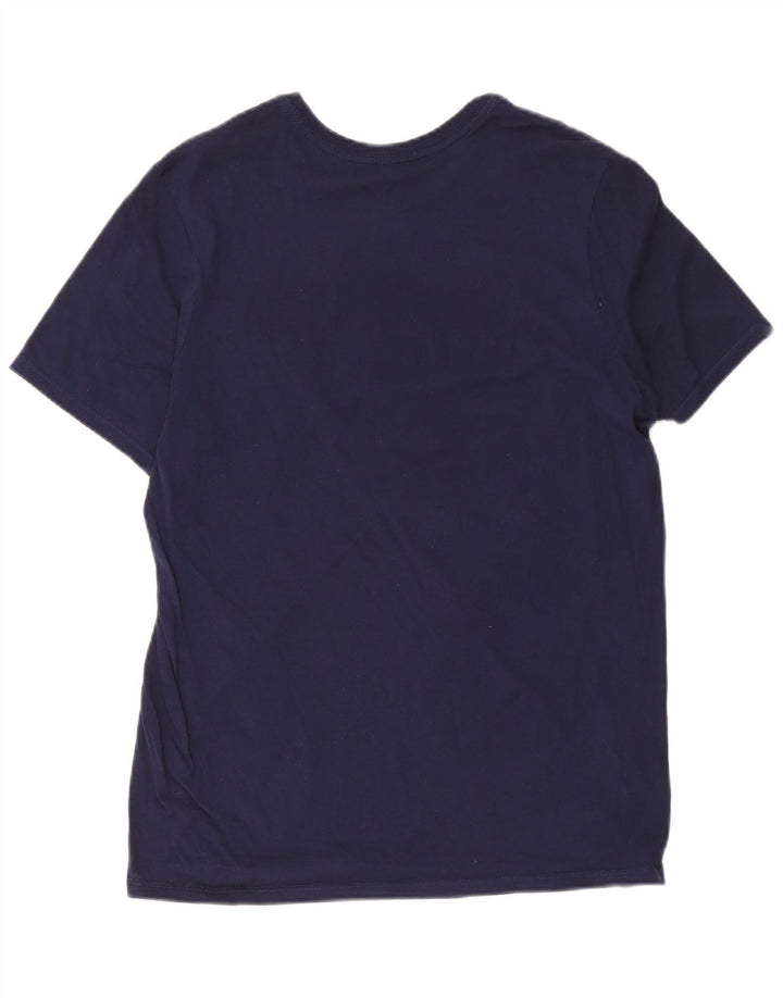Nike Herre Athletic Cut Grafisk T-Shirt Top Medium Navy Blue