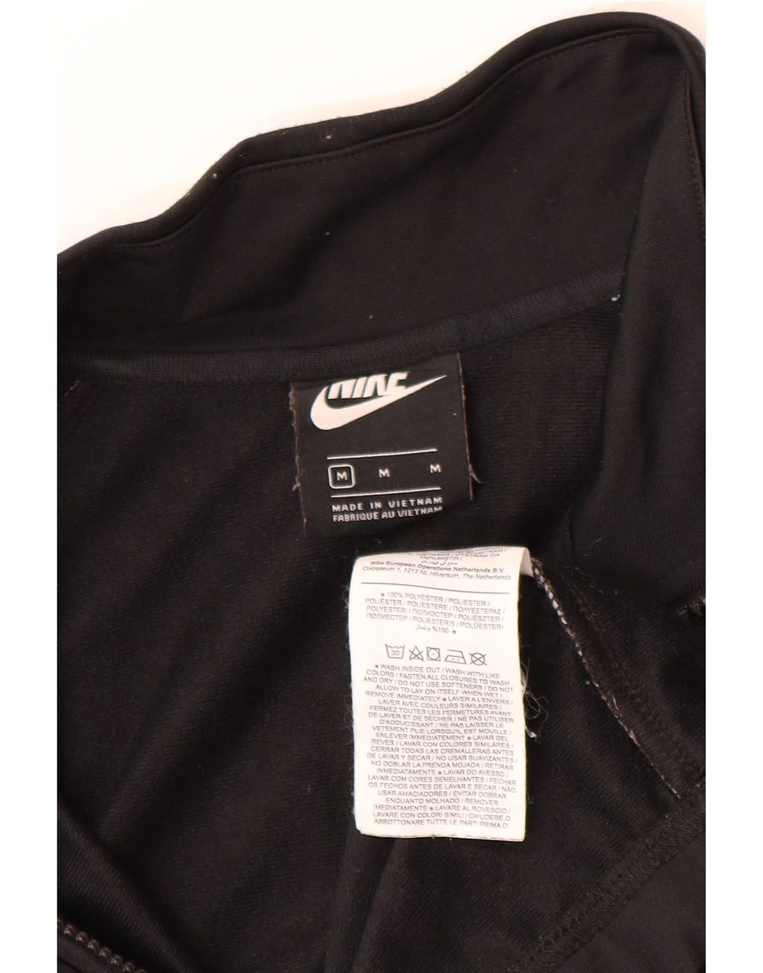 Nike træningsdragt til mænd, topjakke, medium sort polyester