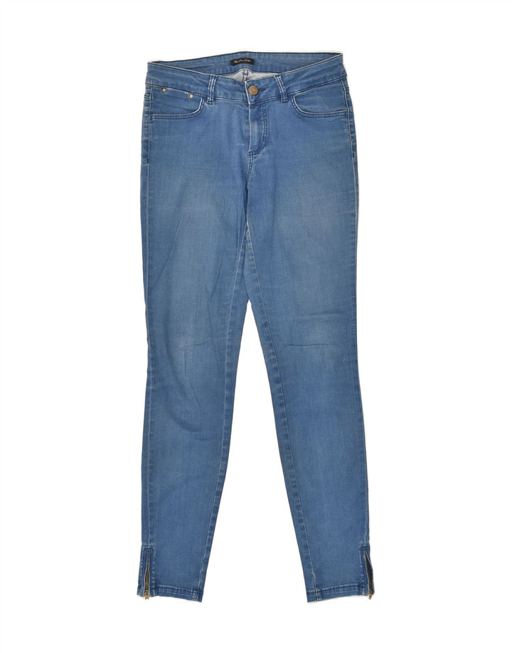 MASSIMO DUTTI Womens Skinny Jeans US 4 Small W28 L30 Blue Cotton | Vintage Massimo Dutti | Thrift | Second-Hand Massimo Dutti | Used Clothing | Messina Hembry 