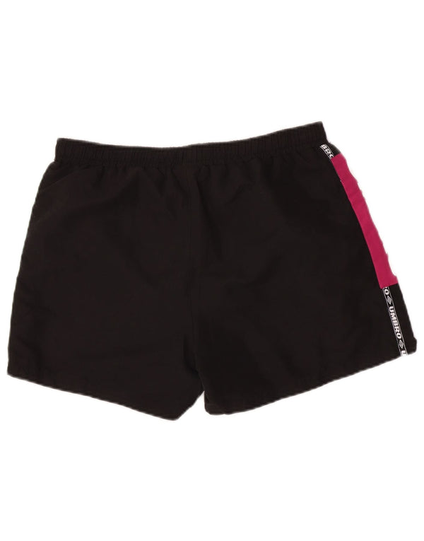 Umbro Herre grafiske sportsshorts Medium Sort Colourblock Polyester