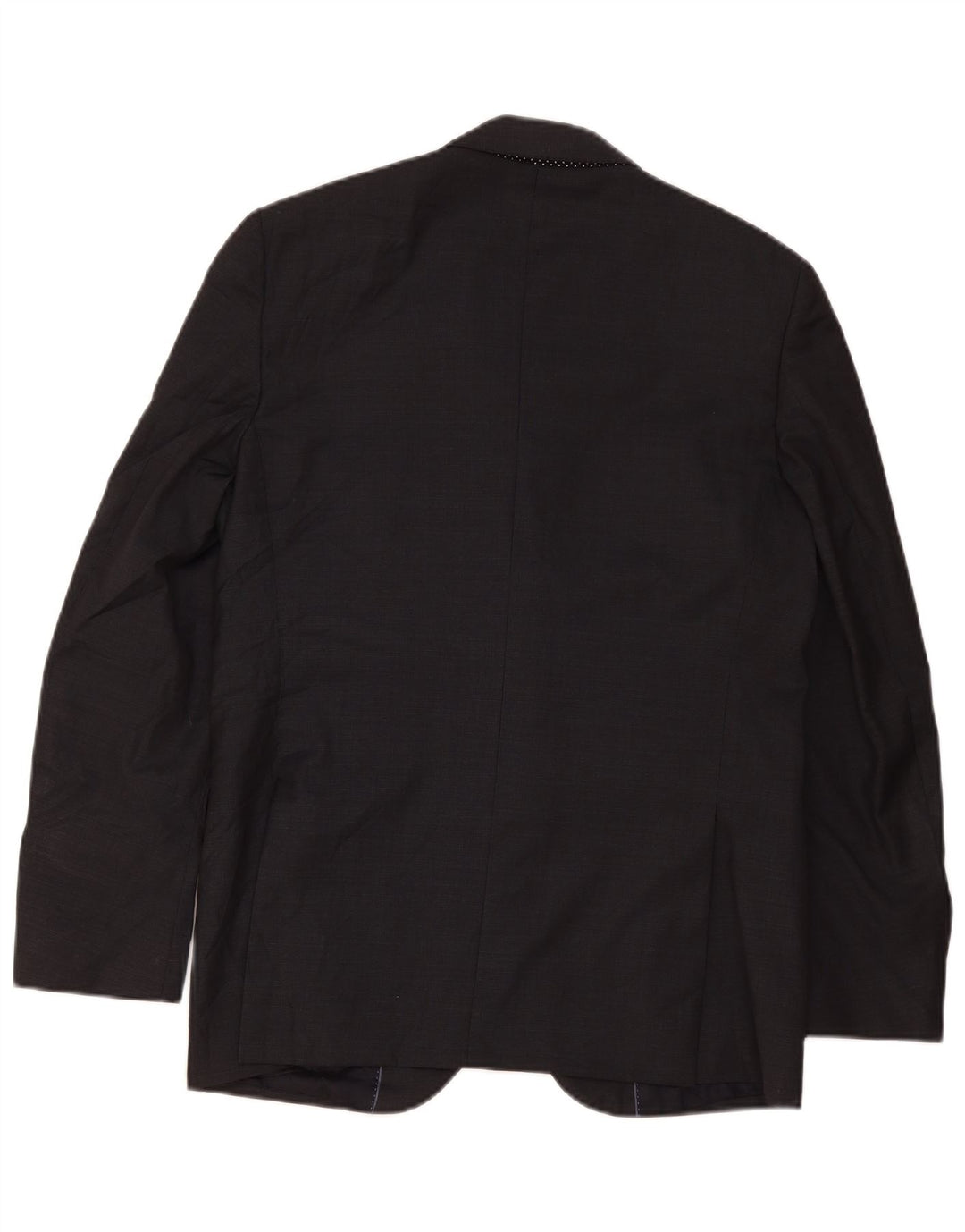 Massimo Dutti Herre 2-knaps blazerjakke EU 52 Stor sort uld