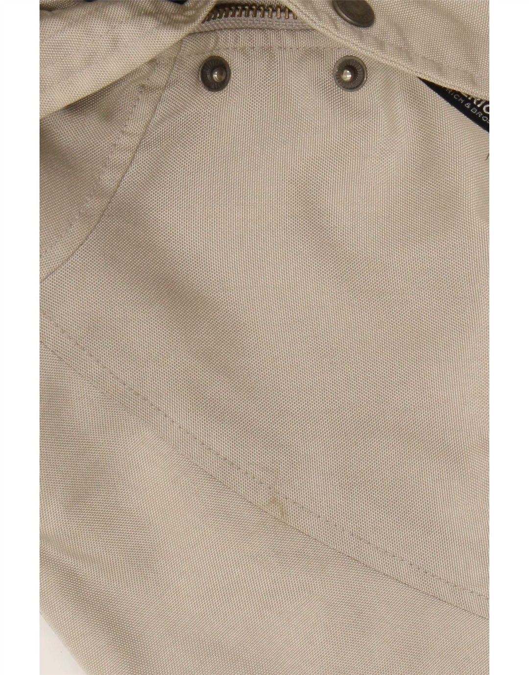 Woolrich Herre Hooded Bomber Jacket UK 38 Medium Beige Nylon