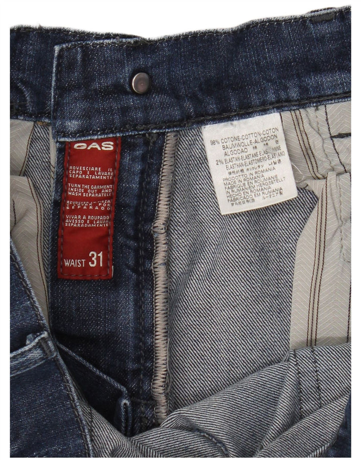Gas Straight Jeans til mænd W31 L30 Marineblå bomuld