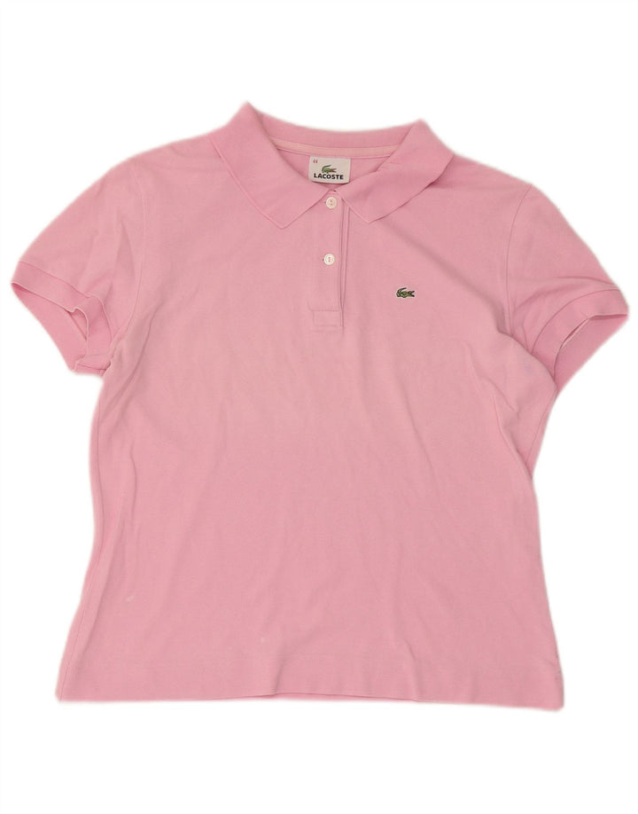 Lacoste Dame Polo Shirt Størrelse 44 Large Pink