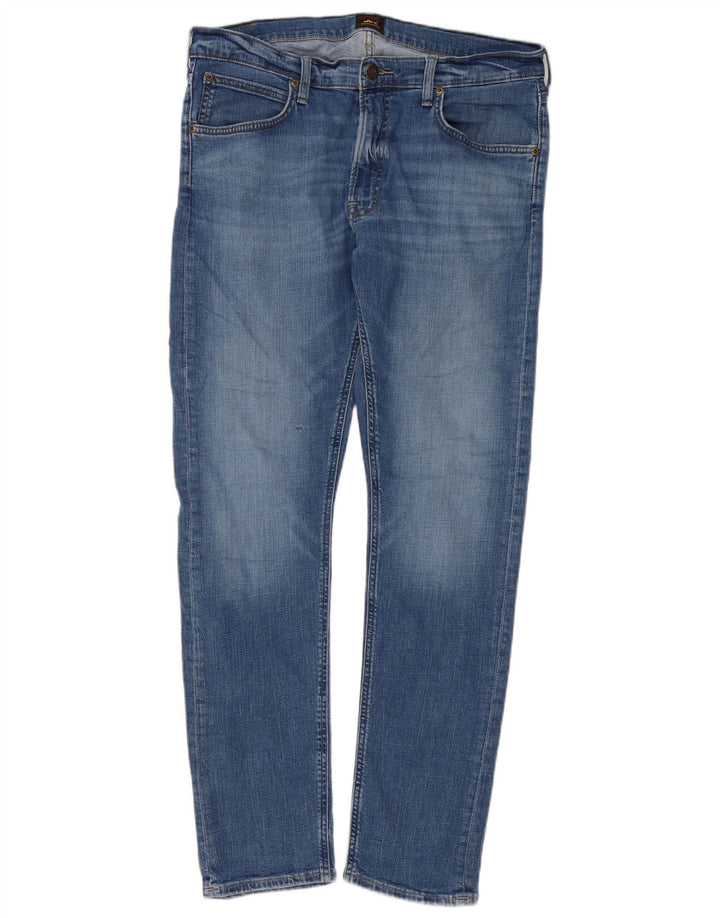 Lee Slim Jeans til mænd W34 L32 blå bomuld