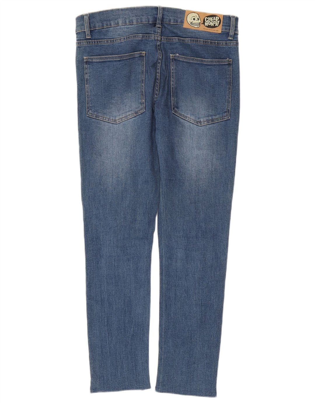 Billig Mandag Herre Slim Jeans W30 L29 Blå Bomuld