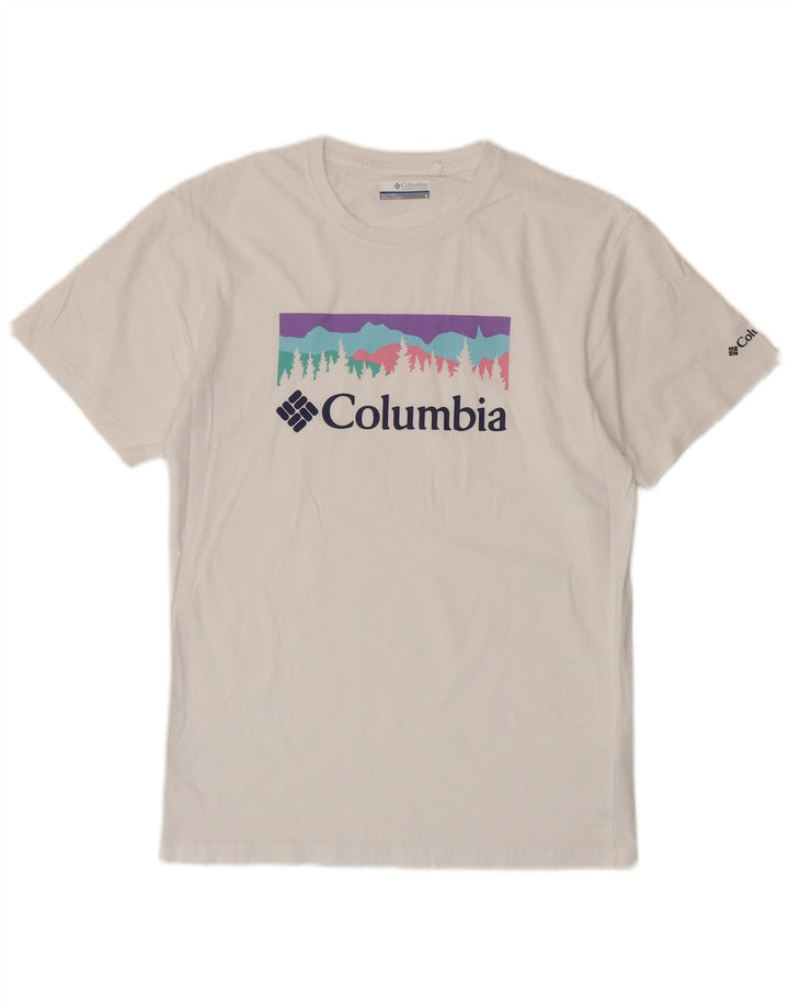 Columbia Herre grafisk T-shirt top lille hvid bomuld