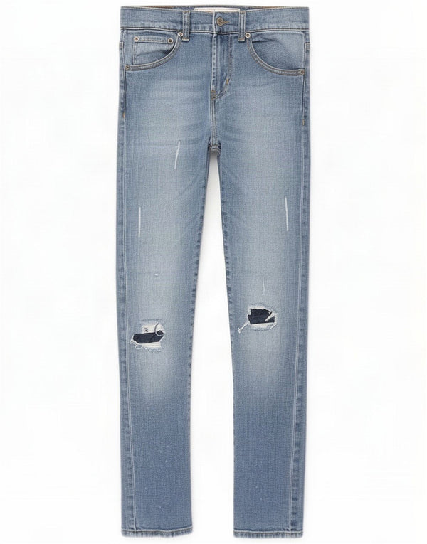 Levi's Boys 510 Distressed Skinny Jeans 11-12 år W26 L30 Blue Cotton