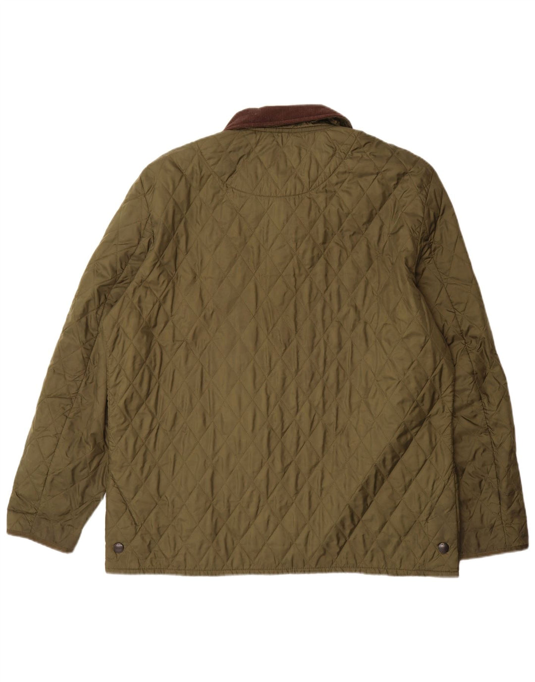 Barbour Herre quiltet jakke UK 42 XL Khaki Colourblock