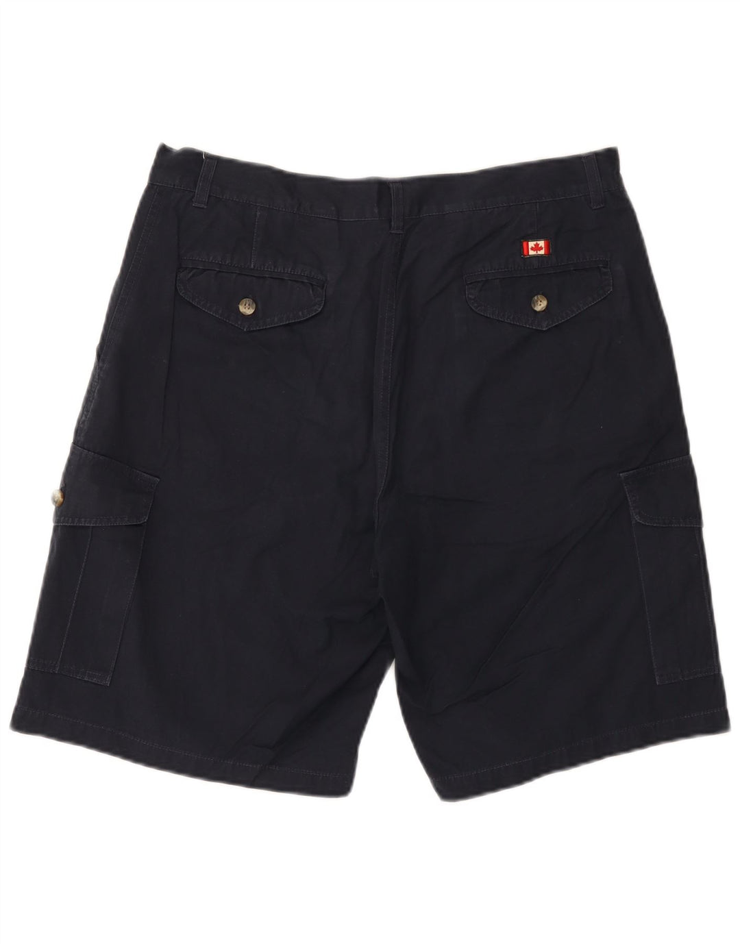 Canadiske Herre Cargo Shorts W36 Large Navy Blue Bomuld