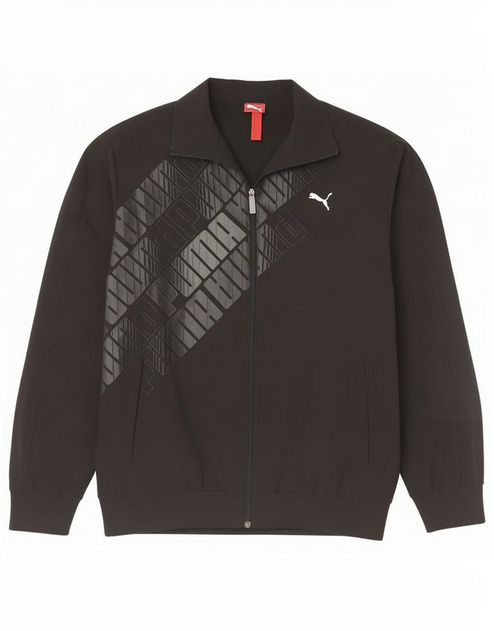 Puma Herre grafisk træningsdragt Topjakke Stor sort polyester