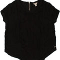 GUESS Womens Blouse Top UK 10 Small Black Polyester | Vintage Guess | Thrift | Second-Hand Guess | Used Clothing | Messina Hembry 