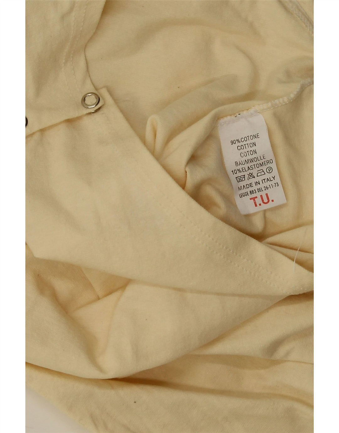 Vintage Dame Bodysuit UK 10 Small Beige Bomuld