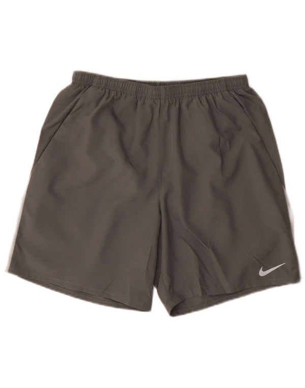 Nike Herre Dri Fit Sportshorts Medium Grey Colourblock Polyester