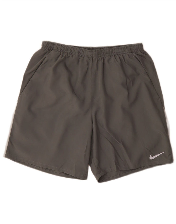 Nike Herre Dri Fit Sportshorts Medium Grey Colourblock Polyester