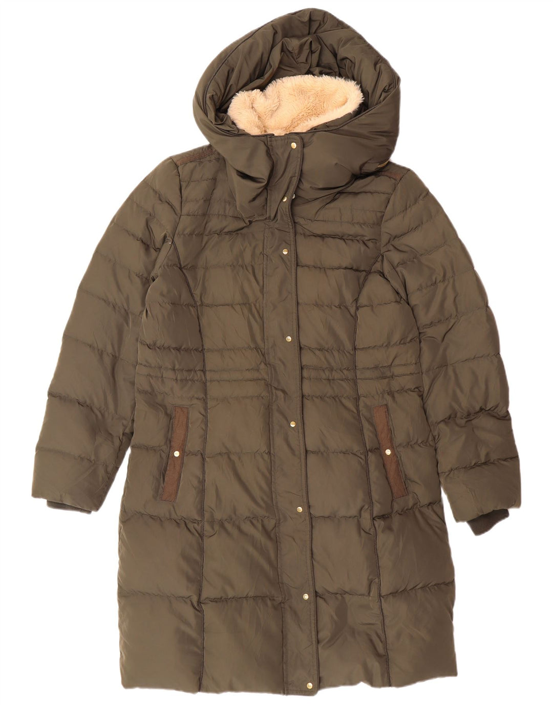 Vero Moda Dame Hætte Polstret Frakke Stor Khaki Polyester Vinter