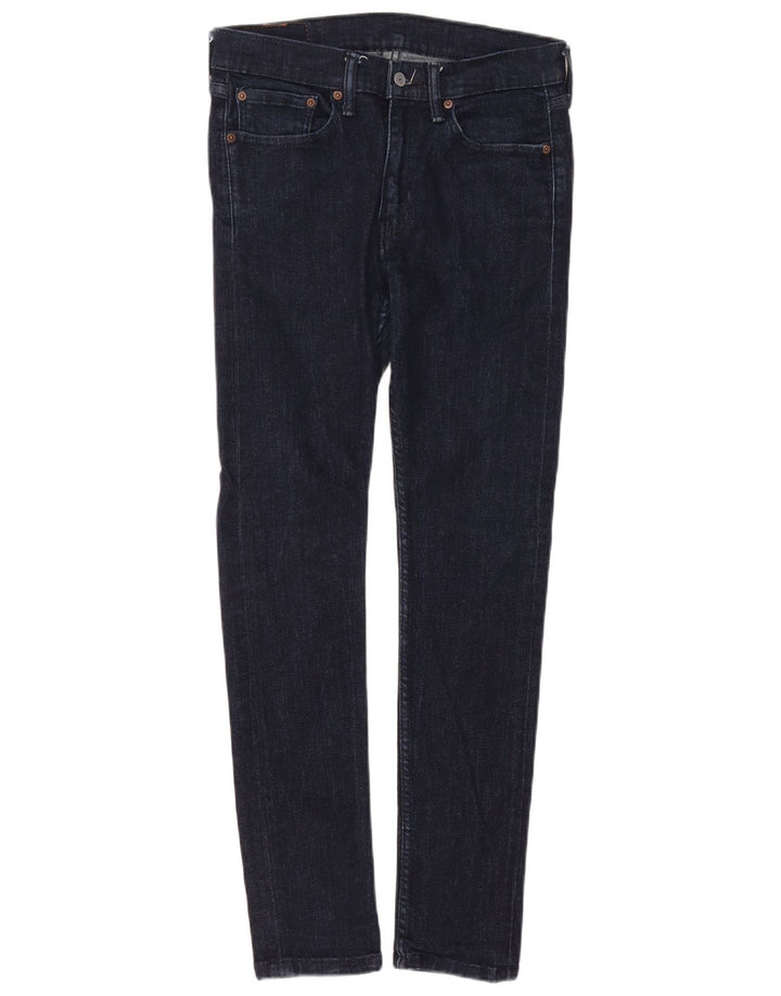 LEVI'S Herre 519 Skinny Jeans W31 L32 Marineblå Bomuld