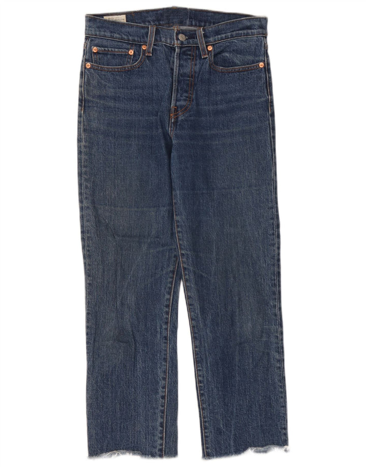 Levi's lige jeans til kvinder W27 L28 blå bomuld