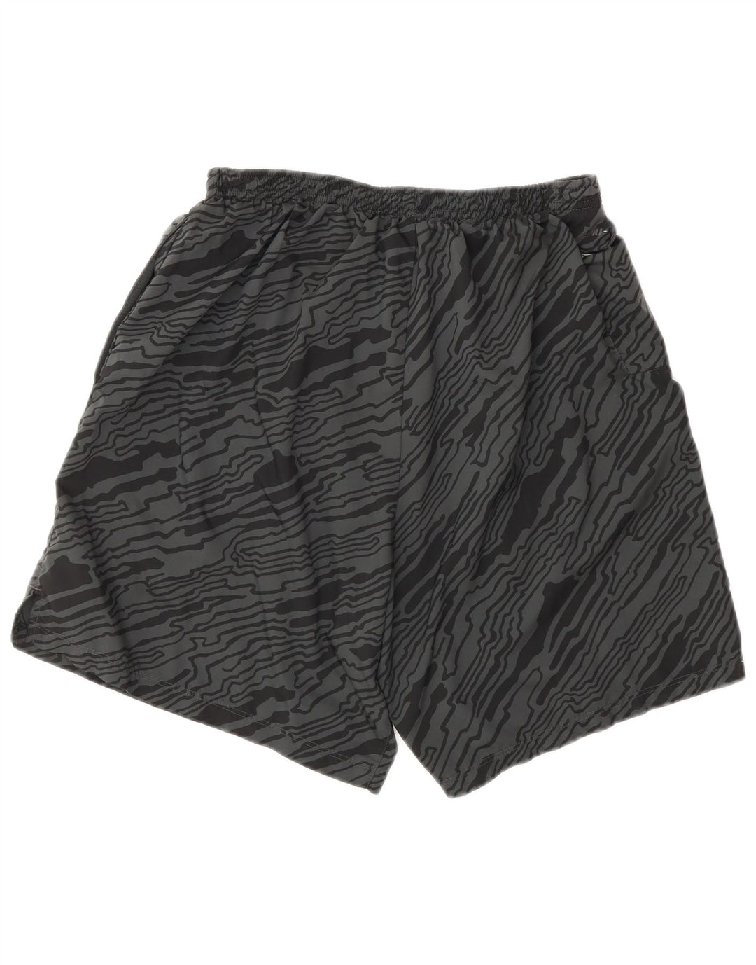 NIKE Herre Dri Fit sportsshorts med abstrakt mønster, store grå polyester