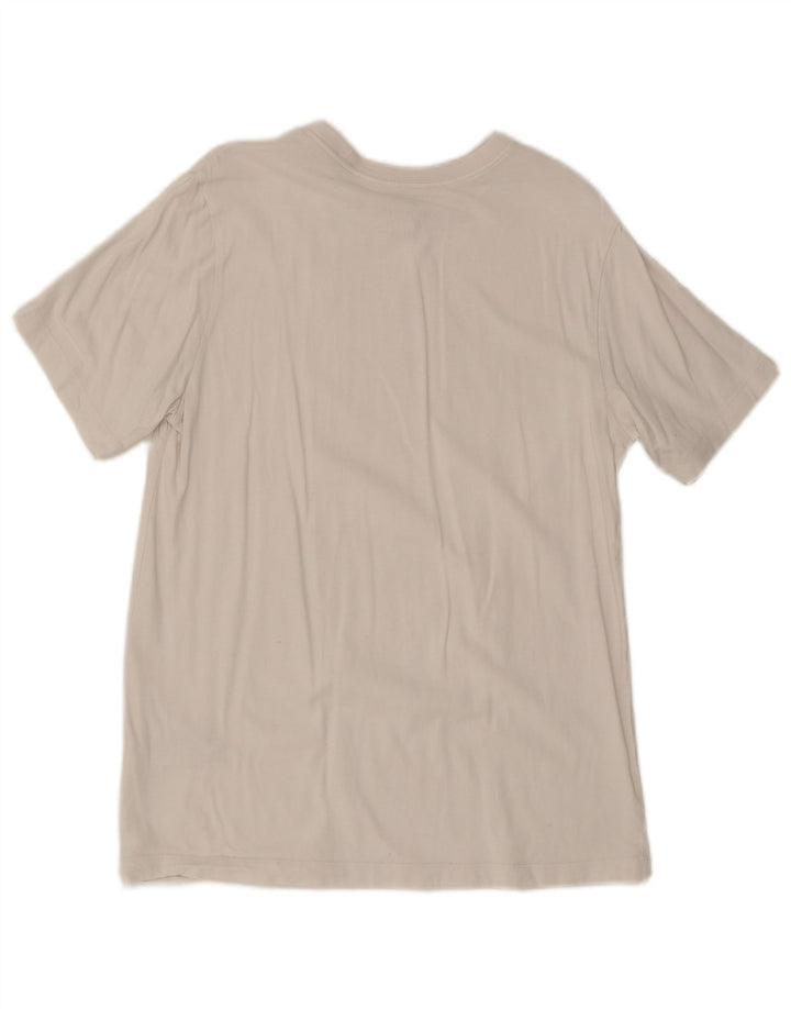 Nike grafisk t-shirt til mænd, medium hvid bomuld