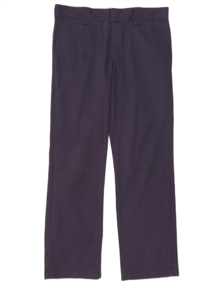 Dickies Straight Chino-bukser til mænd W32 L32 Marineblå polyester