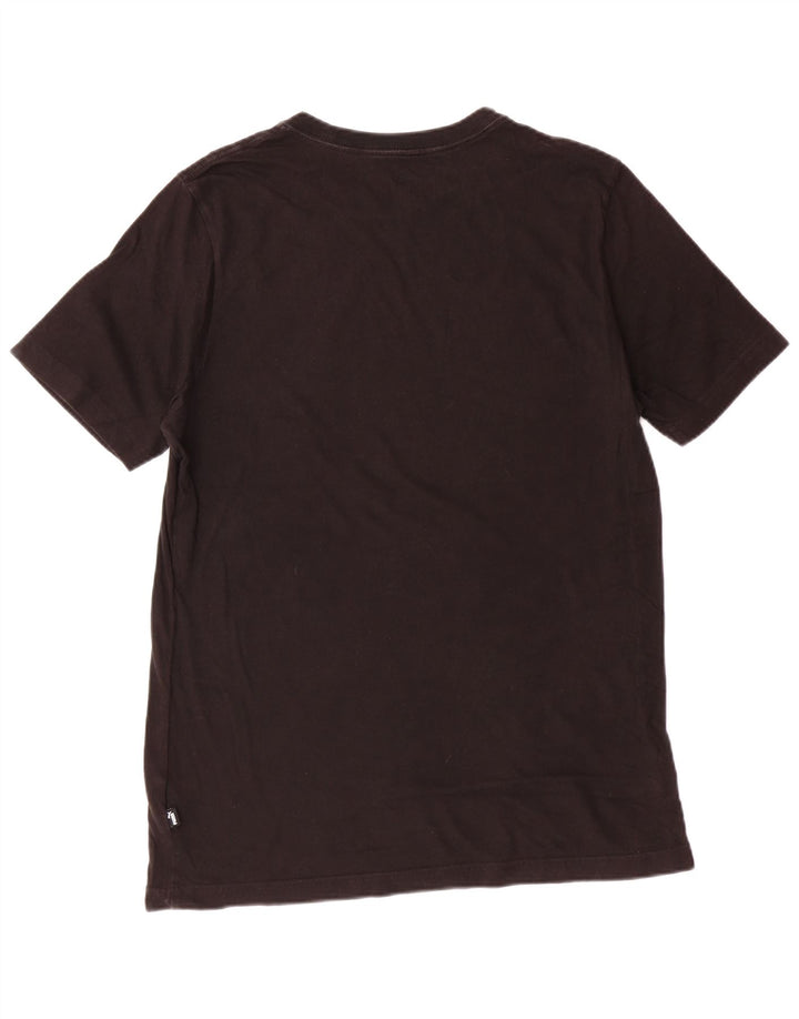 PUMA Grafisk T-shirt til mænd, medium sort bomuld