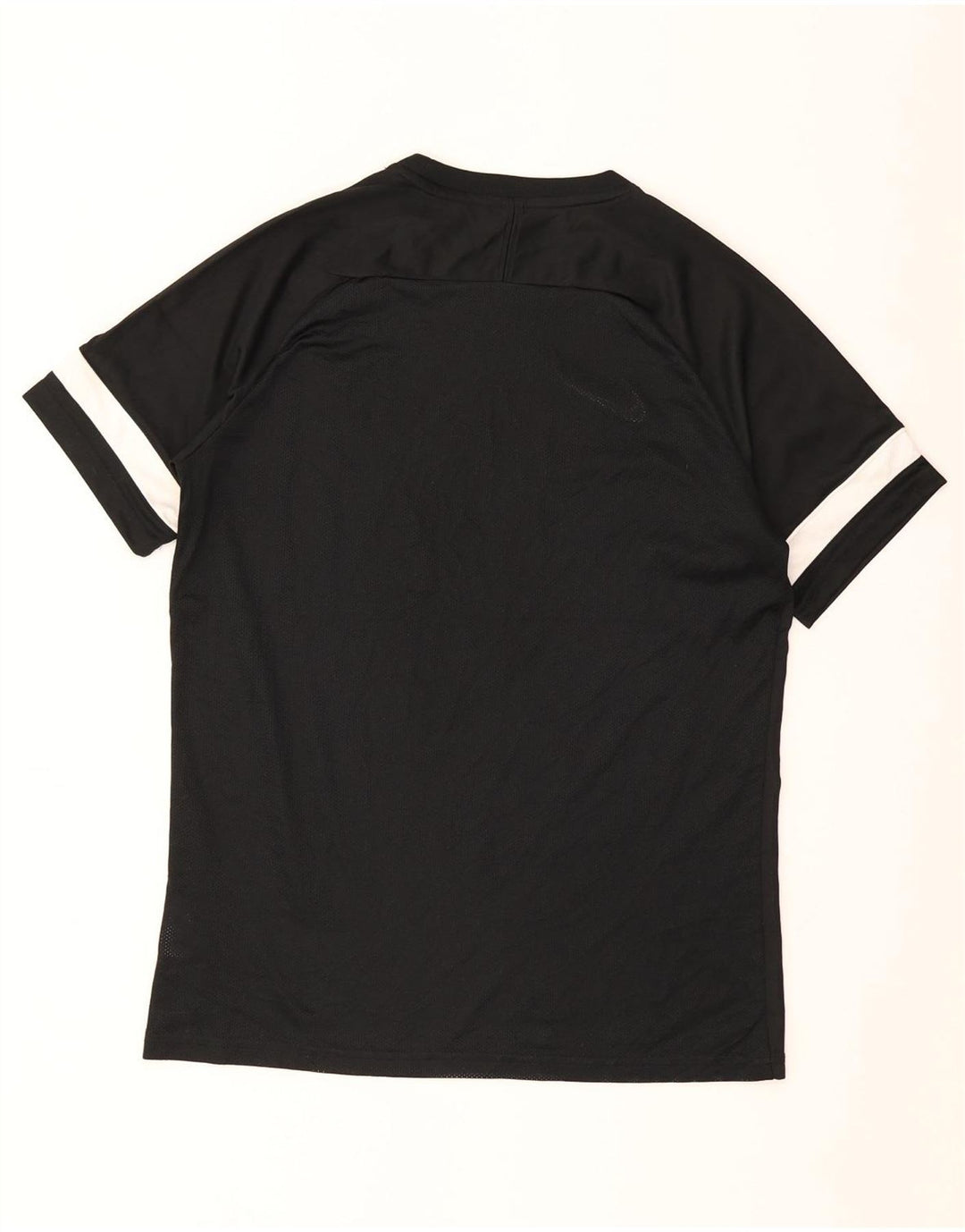 Nike Herre Dri Fit T-Shirt Top Stor Sort Colourblock Polyester