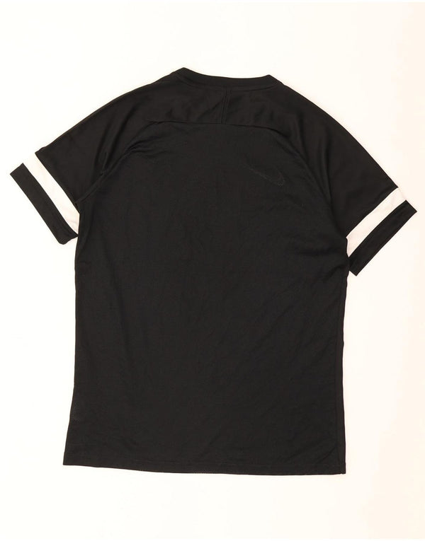 Nike Herre Dri Fit T-Shirt Top Stor Sort Colourblock Polyester