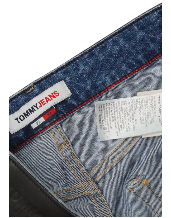 Tommy Hilfiger Herre Slim Jeans W32 L32 Blå Bomuld