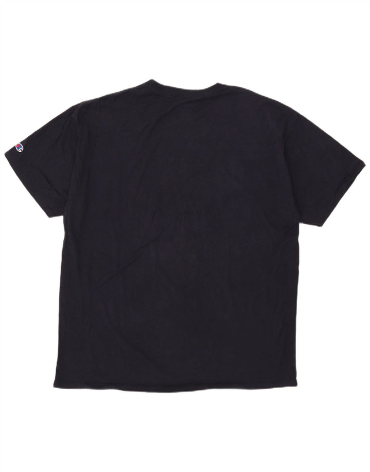 Champion herre T-shirt top 2XL marineblå bomuld