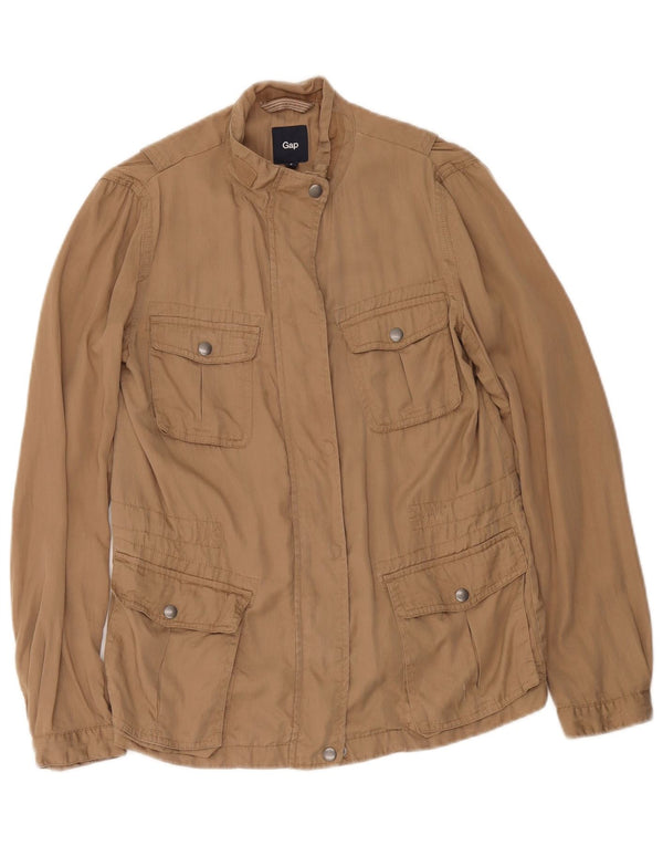 Gap Womens Utility Jacket UK 10 Small Beige Lyocell