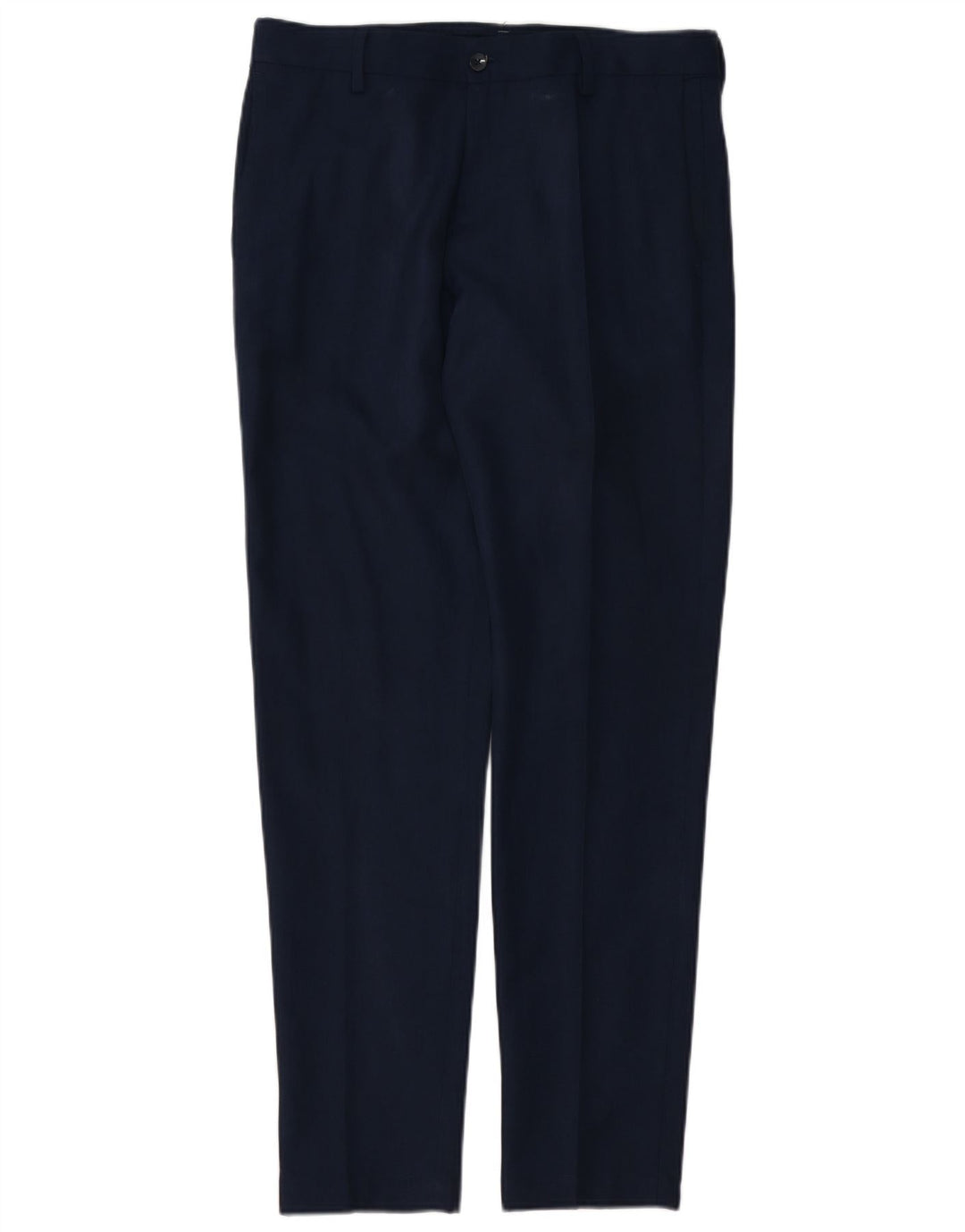 Zara Herre Slim Suit Bukser EU 40 Medium W31 L32 Marineblå Polyester