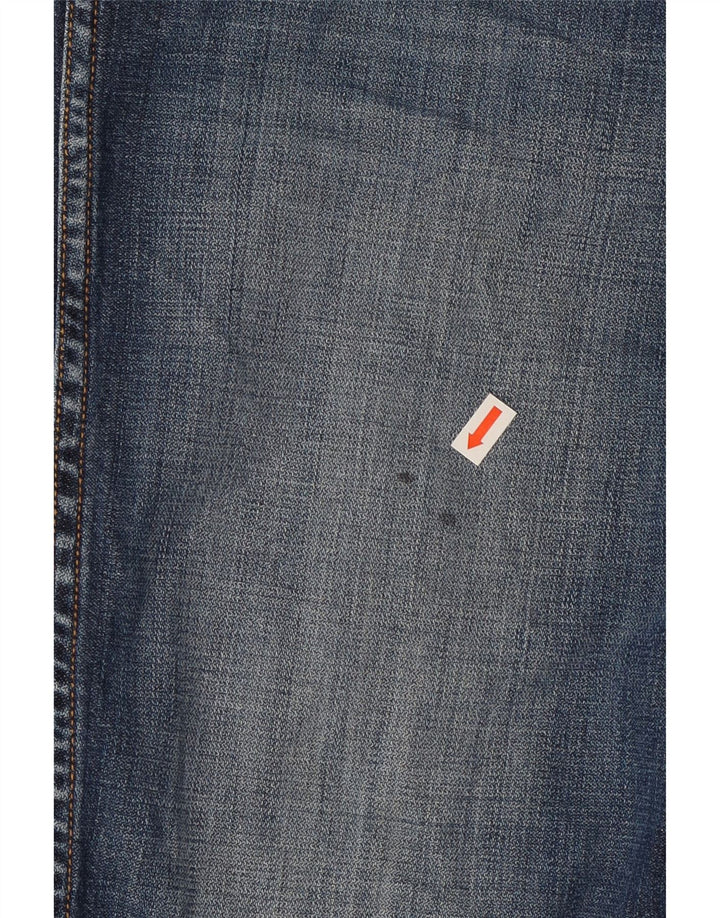 Wrangler Herre Spencer Straight Jeans W34 L29 Blå Bomuld