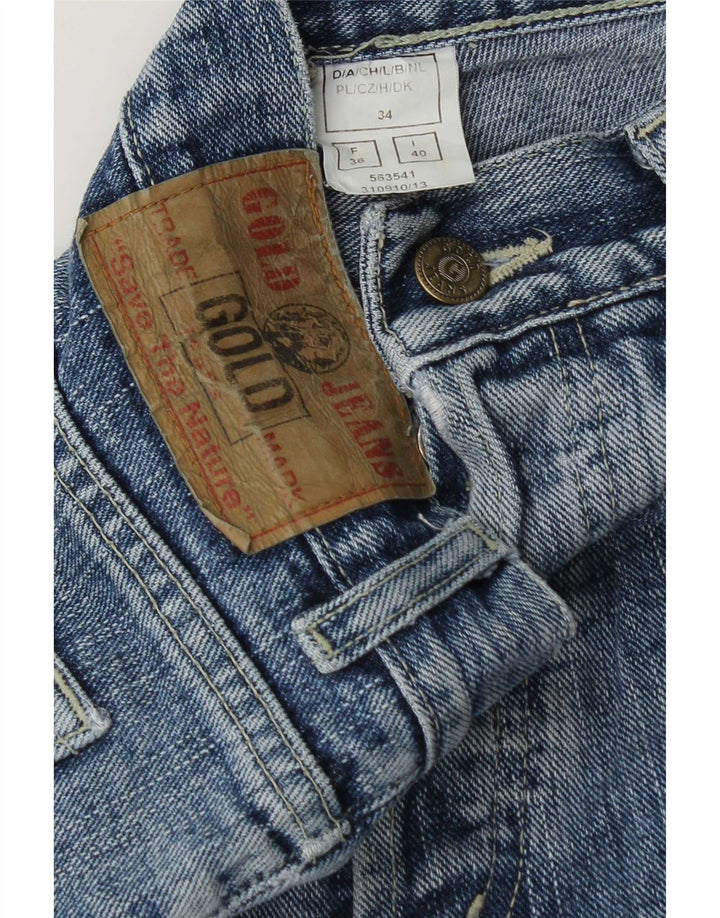 Vintage Dame Flared Jeans IT 40 Small W27 L31 Blå